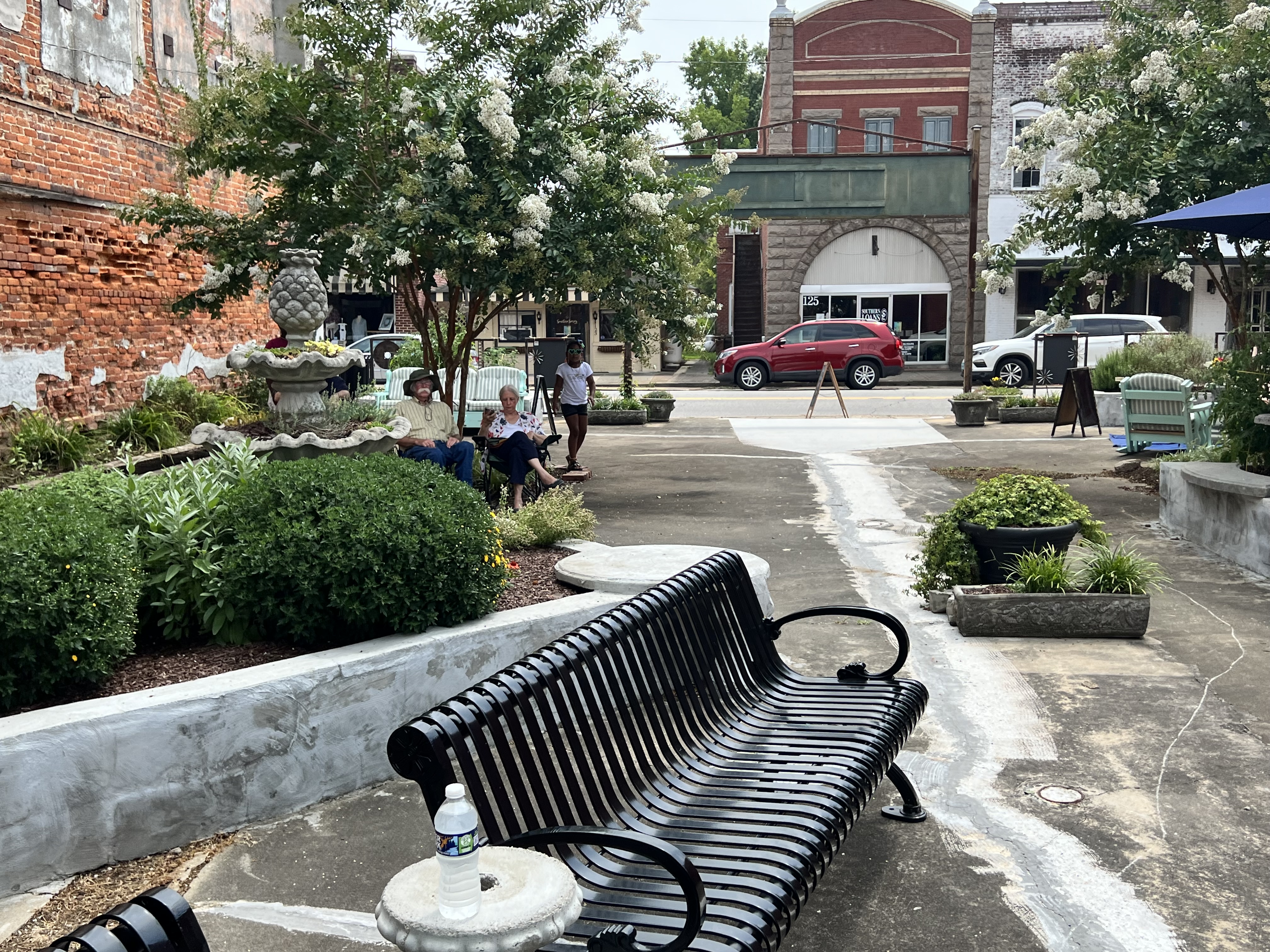 Small-town porch scene in Enfield